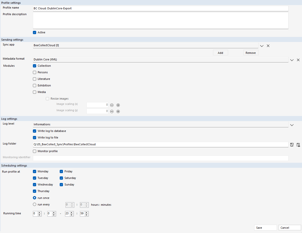 BC Sync: Senden in die BeeCollect Cloud
